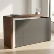 2M Reception Office Desk - Gray - 4