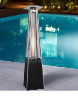 Pyramid Patio Gas Heater yenye Quartz Flame Tube