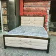 5x6 Beige Cross-Panel Mocket Bed - 1