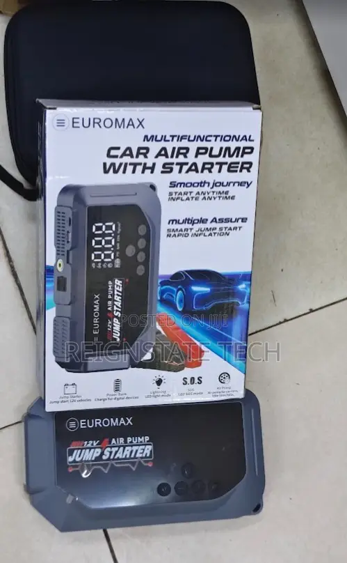 Euromax EMK3 Car Jump Starter with Air Compressor - 1
