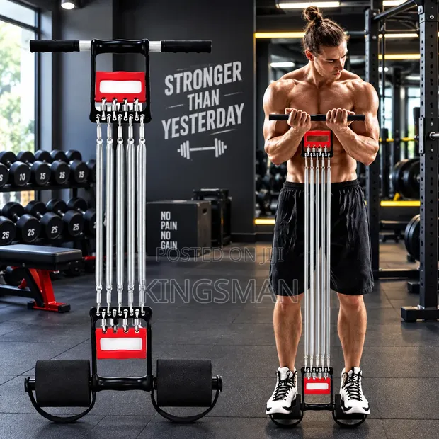 3-in-1 Multi-Function Spring Chest Expander - 1