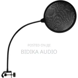 Microphone Pop Filter with Gooseneck and Clamp