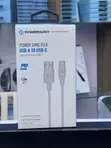 Powerology USB-A kwa USB-C TPE Cable 1.2m - Nyeupe - 1