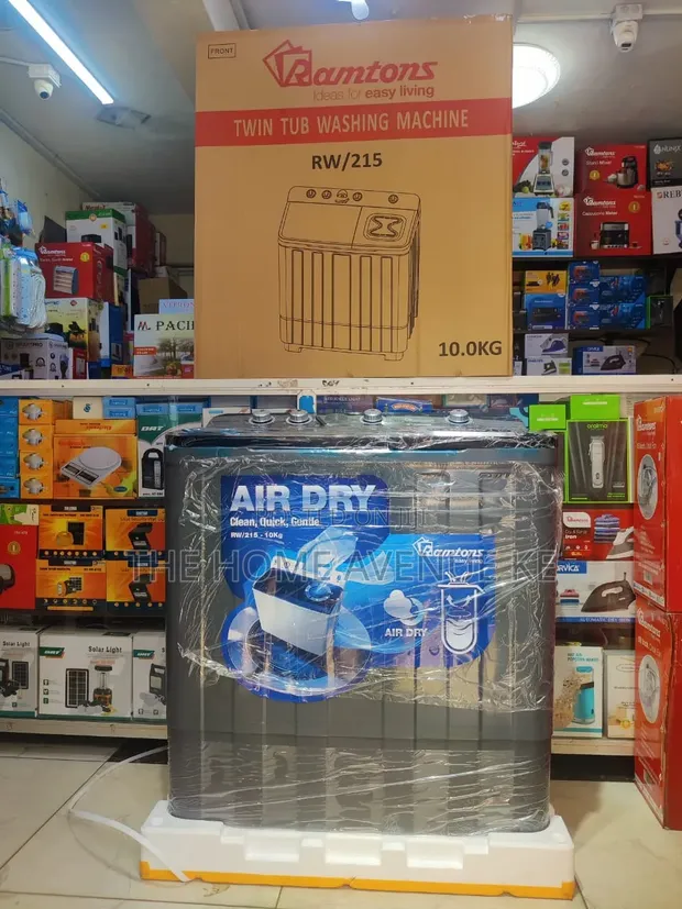 Ramtons Washing Machine Twin Tub 10kg with Air Dryer RW215 - 1