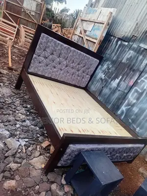 Kitanda cha Mocket cha Kijivu cha 5x6 chenye Tufting | Usafirishaji Bure