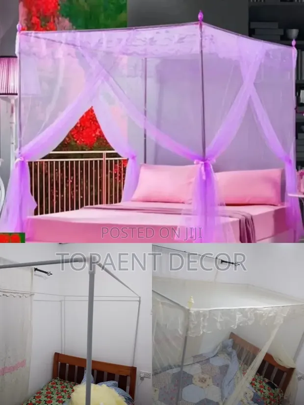 Brand New Mosquito Net with Stand (Queen Size) - 1