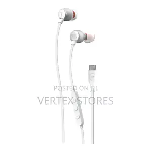 JBL Tune 310C Wired In-Ear Headphones - Nyeupe