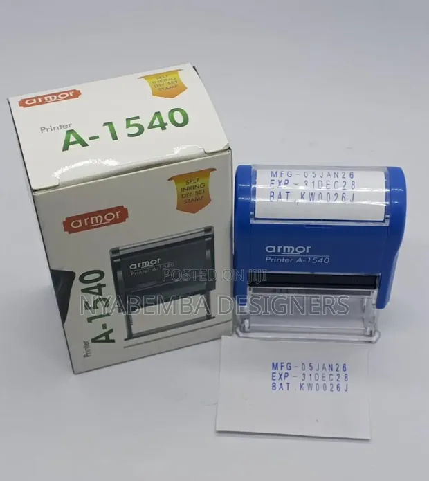 Manufacturer and Expiry Stamp - 1