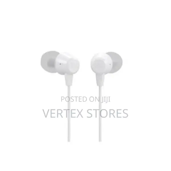 JBL T50HI Wired In-Ear Headphones - White - 1