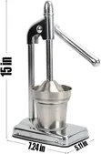 Heavy Duty Metallic Manual Citrus Juicer Stand Machine - 3