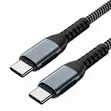 Kebo ya Kuchaji Haraka ya USB-C hadi USB-C 2M 100W 5A Iliyofumwa - 2