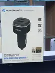 Powerology 75W USB-A+C Car Charger with C-to-L MFi Cable - Black - 3