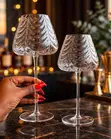 Elegant Wavy Wine Glasses (Set of 2) - 2