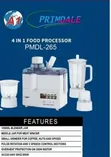 Primdale 4-in-1 Food Processor, Juicer, Blender, Grinder & Chopper - 2
