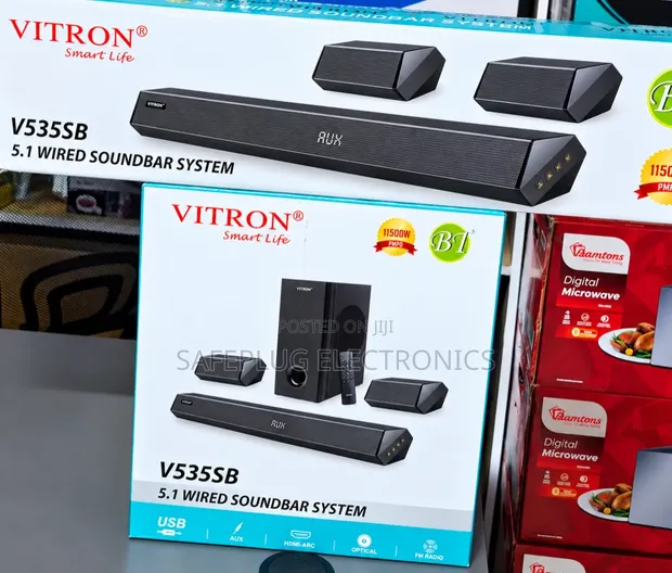 Vitron V535SB 5.1 Wired Soundbar with Subwoofer - 1