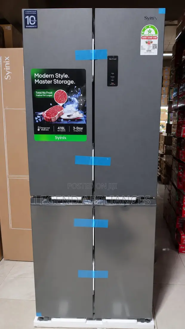 Syinix 460L Side by Side Refrigerator with Water Dispenser - 1