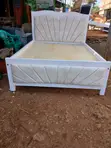 5x6 Cream Sunburst Mocket Bed - 1