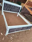 5x6 Charcoal Tufted Bed Frame - Free Delivery - 1