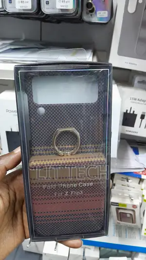 Carbon Fiber Tribal Print Case for Samsung Galaxy Z Flip 3