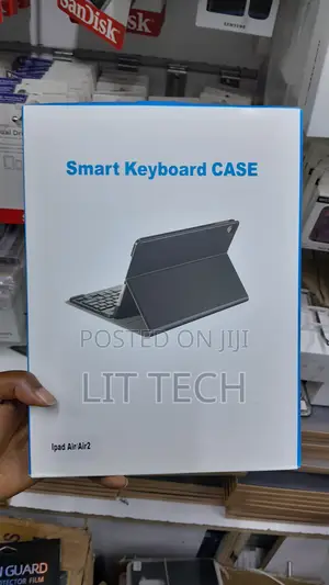 iPad Air/Air 2 9.7 Inch Keyboard Case - Black Leather