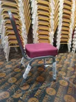 Heavy-Duty Maroon Fabric Conference Banquet Chair - 5