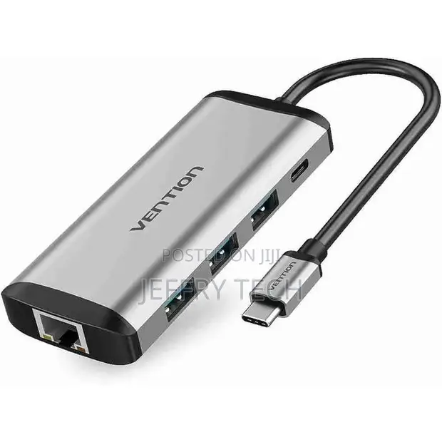 Vention 6-in-1 USB-C Docking Station (HDMI, USB 3.0, RJ45, PD) - 1