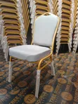 Heavy-Duty Conference Banquet Chair - Grey Fabric - 1