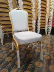 Heavy-Duty Conference Banquet Chair - Grey Fabric - 5