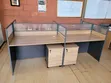 Boss Office Products 4-Way Workstation - Brown - 2