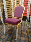 Maroon and Gold Heavy-Duty Conference Banquet Chair - 1