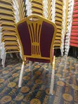 Maroon and Gold Heavy-Duty Conference Banquet Chair - 2