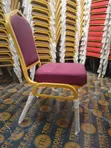 Maroon and Gold Heavy-Duty Conference Banquet Chair - 4