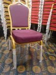Maroon and Gold Heavy-Duty Conference Banquet Chair - 5
