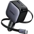 Ugreen 60W Type-C Car Charger with Retractable Cable - 1