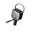 Ugreen 60W Type-C Car Charger with Retractable Cable - 2