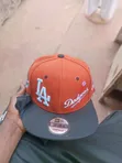 New Era LA Dodgers Orange Black Snapback - 1