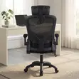 Office Staff Mesh Chair with Flip Arms - Brand New - 2