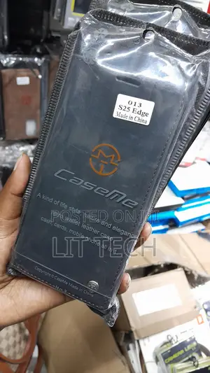 Kifuniko cha Ngozi cha CaseMe Flip kwa Samsung Galaxy S25 Edge