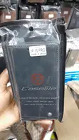CaseMe iPhone 15 Pro Wallet Flip Case - Black PU Leather - 1