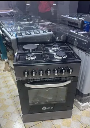 Nunix Standing Cooker 3 Gas + 1 Electric Burner & Oven (KZ-660)