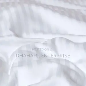 Premium White Cotton Sateen Bedsheet Set - 4pcs