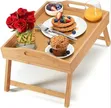 Breakfast in Bed Foldable Bamboo Tray - 2