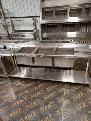 Stainless Steel Commercial Triple Sink