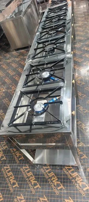 Stainless Steel Commercial 2 Burner Gas Cooker 1200mm x 550mm