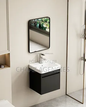 Brand New Cabinet Basin Vanity with Mirror and Storage