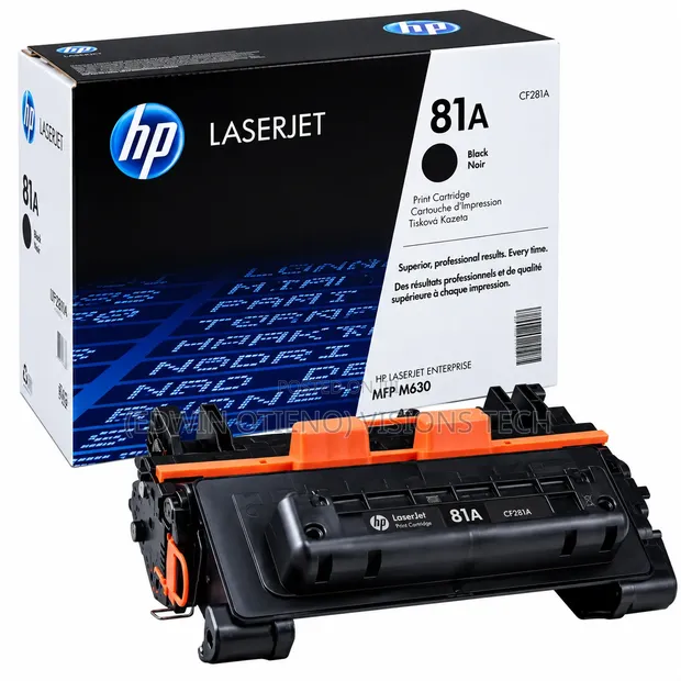 HP 81A Black LaserJet Toner Cartridge - 1