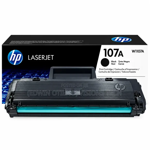 HP W1107A Durable Black Toner Cartridge - 1