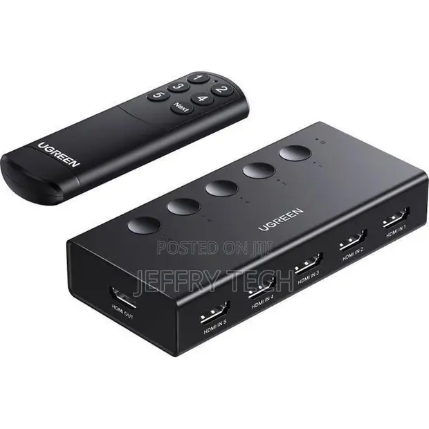 Ugreen HDMI Switch 5-in-1 Out 4K 60Hz na Remote - 1