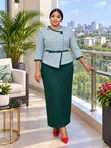 Senori Maxi Dress Maridadi ya Peplum - 5