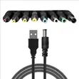 Universal USB to DC 5.5*2.1mm 5V Power Cable na Tips 8 - 2